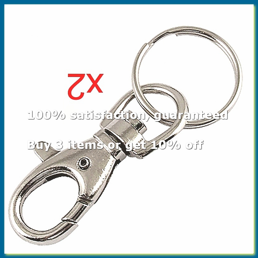 حلقة مفاتيح معدنية فضية اللون  - مراجعة Lobster Clasp Silver وسعره