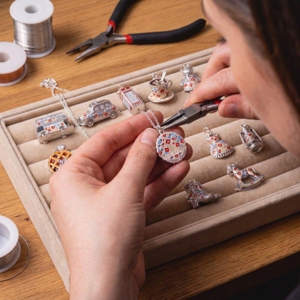 قلادات كرتونية أنيقة من الفولا - مراجعة Jewelry Making London وسعره