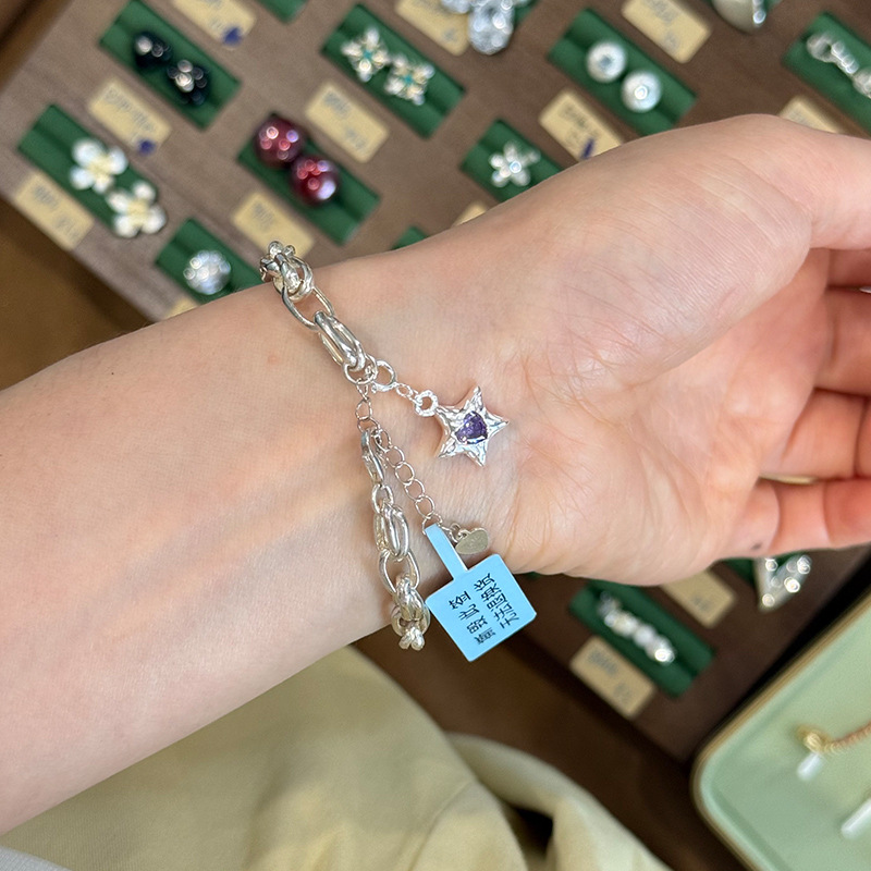 قلادة فضية 925 بتصميم نجمة وقل - مراجعة Jewelry Making In La وسعره