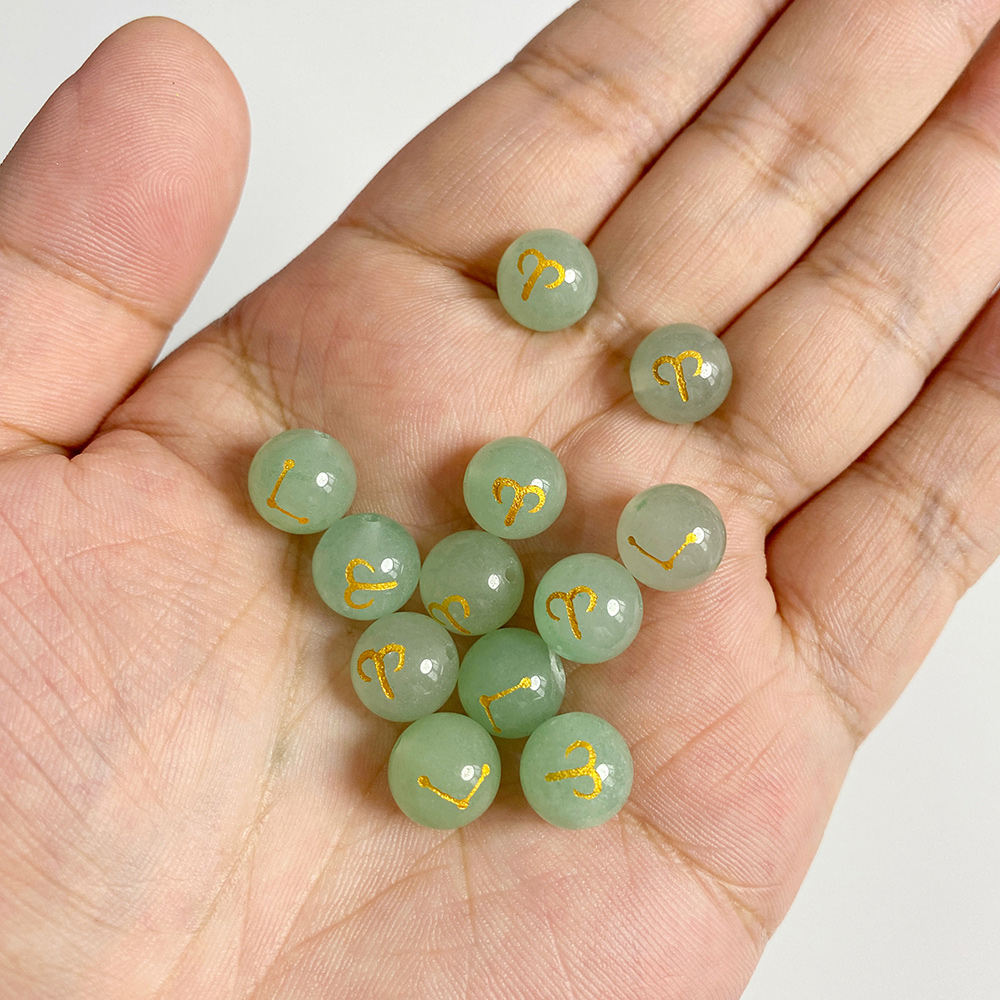 بيع بالجملة 12 حجر البروج سحر  - مراجعة Jewelry Making Gemstones وسعره