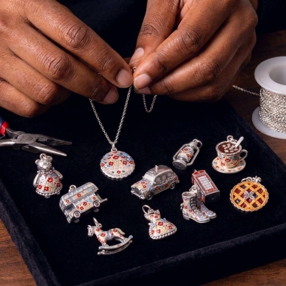 قلادات كرتونية من الفولاذ المق - مراجعة Jewelry Making London وسعره