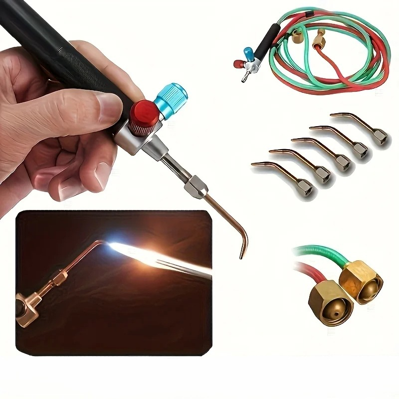 طقم شعلة لحام بالأكسجين بخمسة  - مراجعة Jewelry Making Torch وسعره